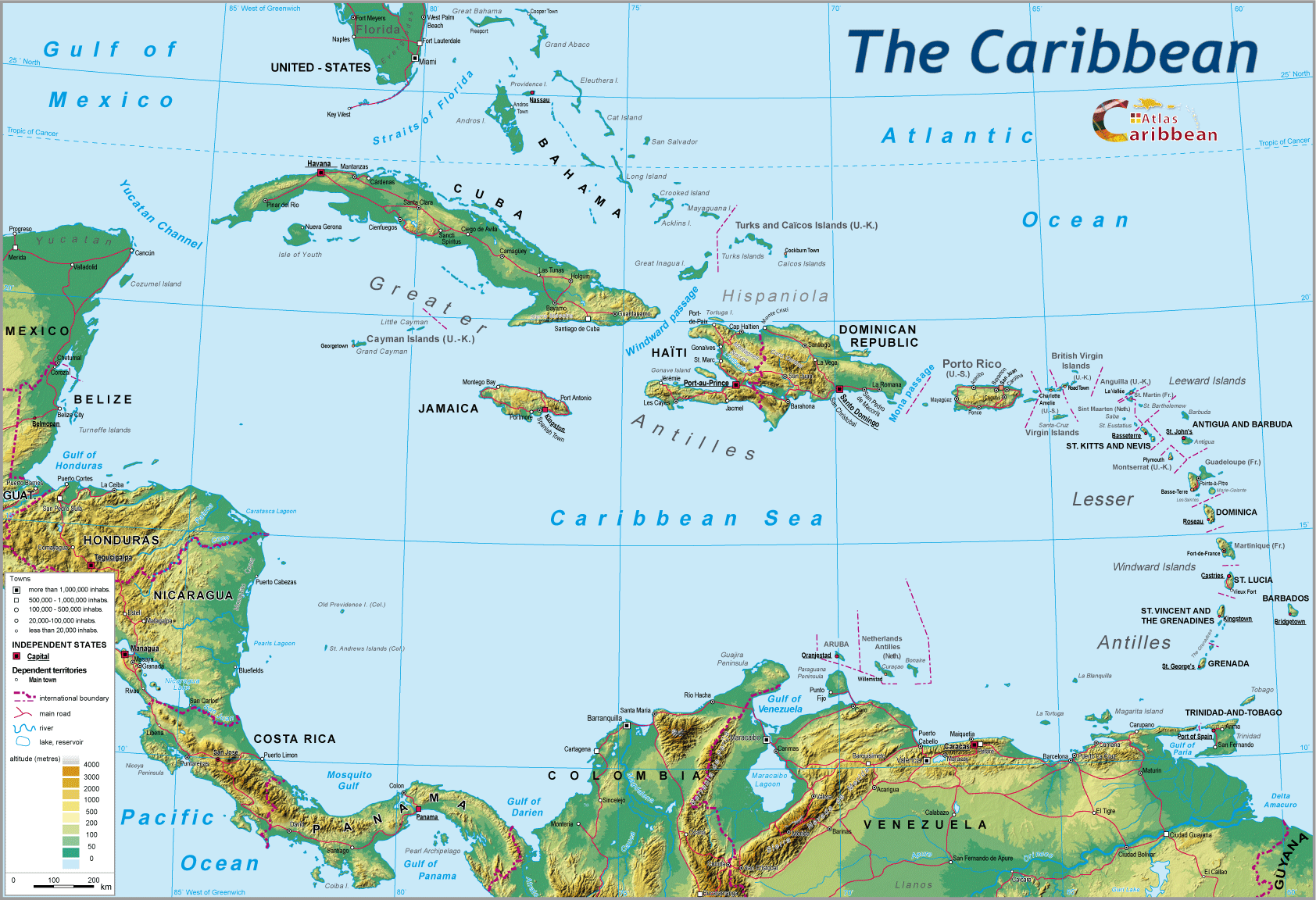 Download this Tourists Map The Caribbean Dominican Republic picture