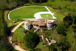 aerial view of the villa
